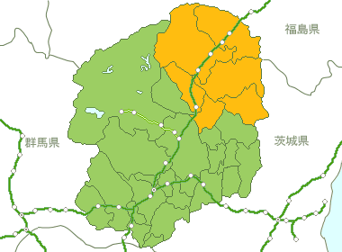 栃木県Map